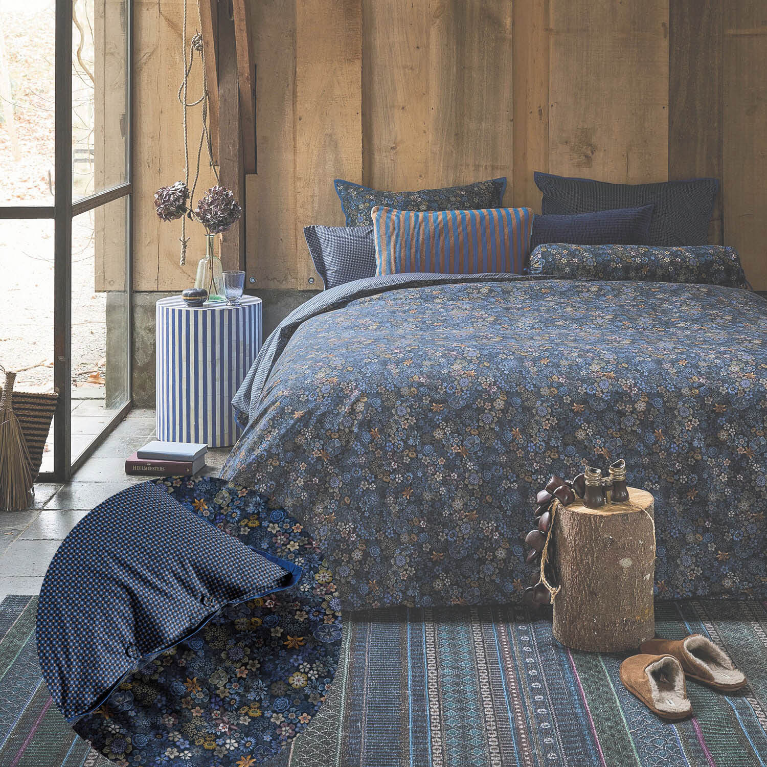 PIP Studio Bettwäsche Tutti Fiori , marine