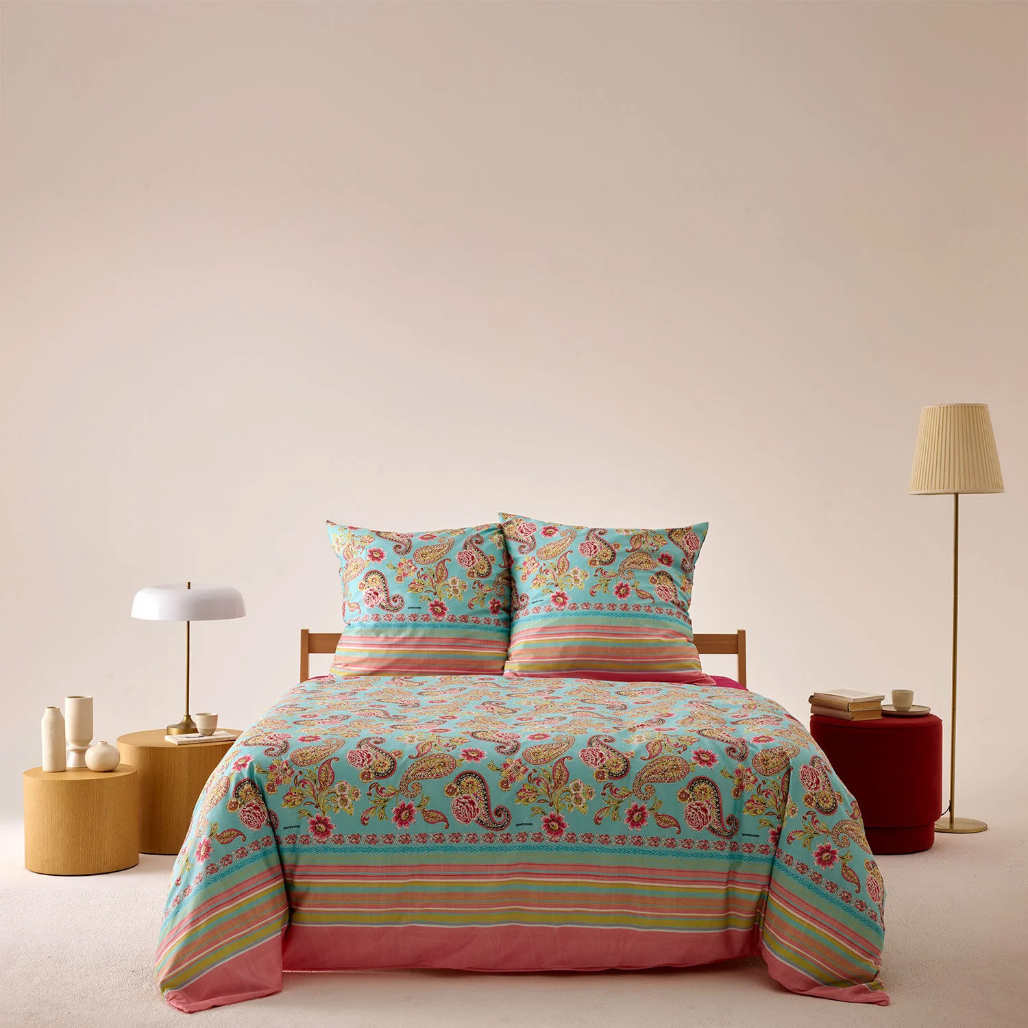 Bassetti Grandourlard Rapallo Bettwäsche , blau-hellblau